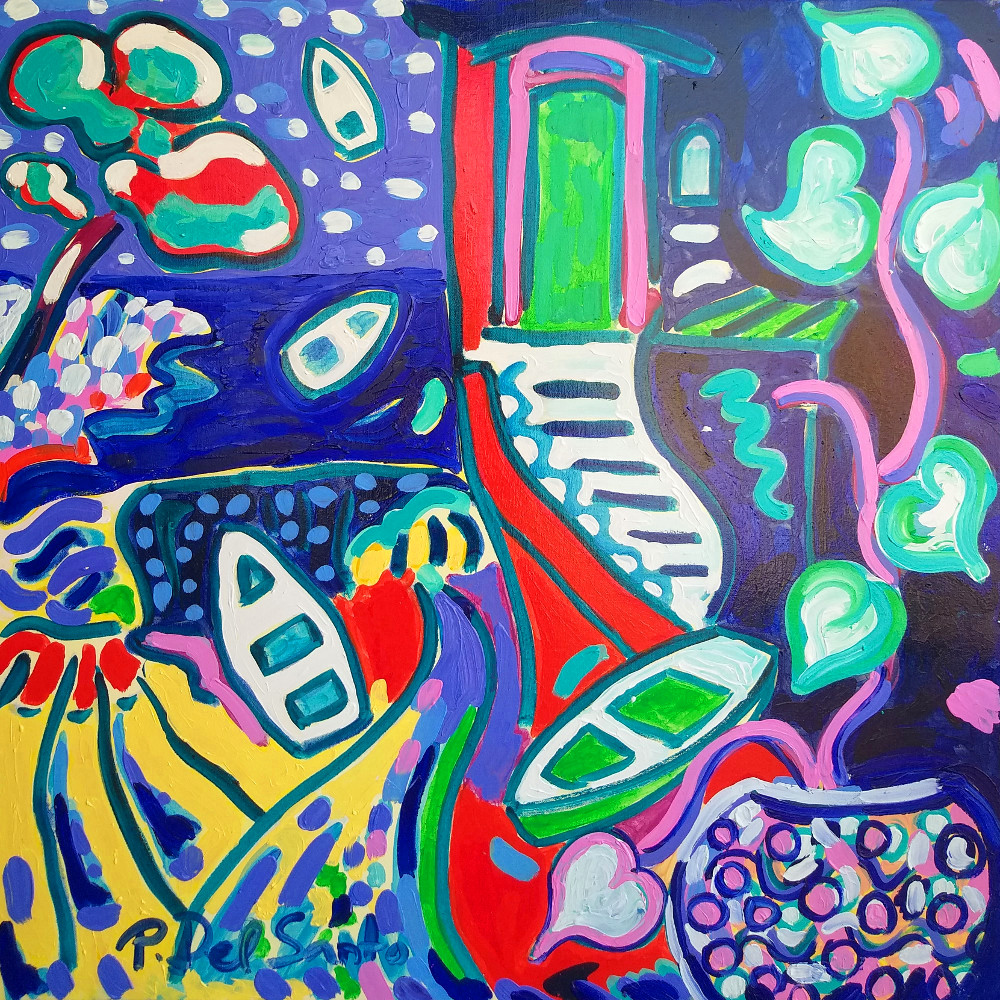 Del Santo Patrizio, casa rossa nella marina di Tellaro, vista dal bar di Bartrò