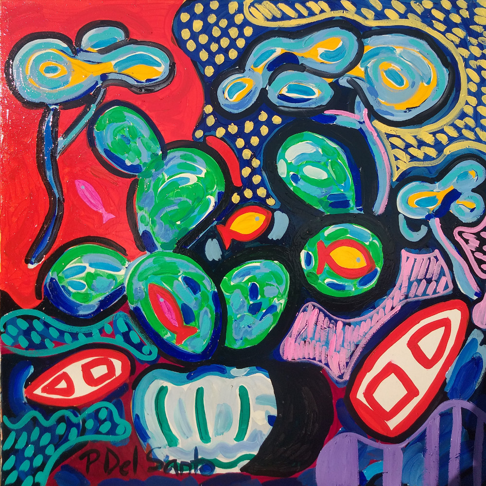 Del Santo Patrizio, cactus sul muretto della chiesa di San Giorgio