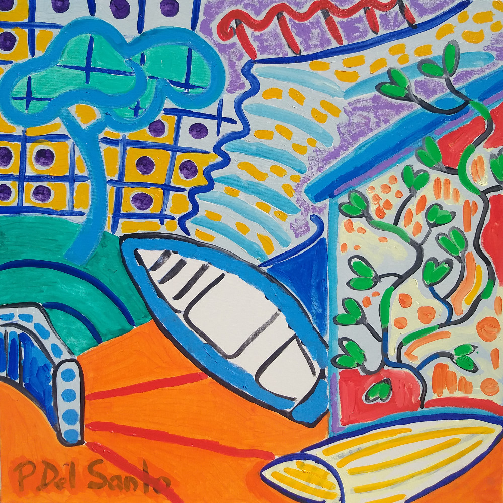 Del Santo Patrizio, scorci della marina di Tellaro con albero blu