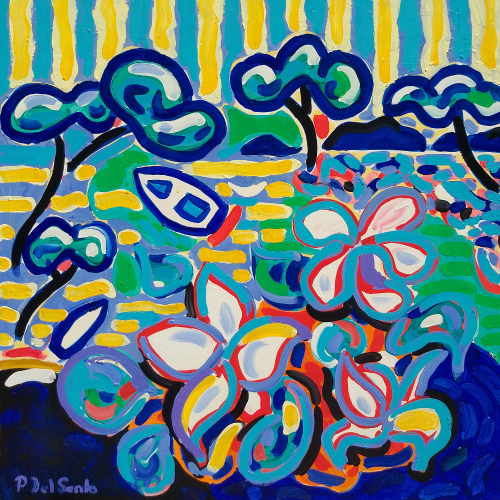 Del Santo Patrizio, fantasia di fiori con vista sul Golfo dei Poeti