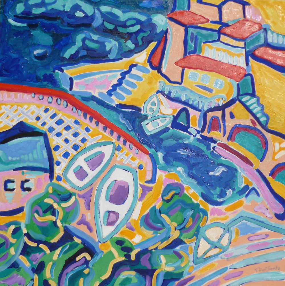 Del Santo Patrizio, marina di Tellaro, vista dal mio balcone, fatta d'inverno