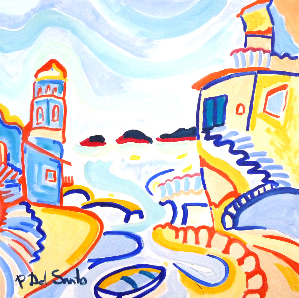 Del Santo Patrizio, riverbero di luce nella marina di Tellaro (vista dal bar di Bartro)