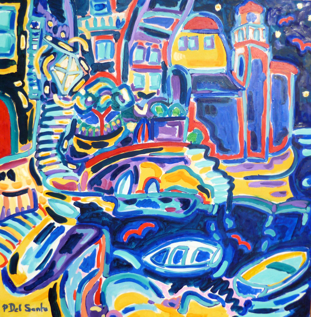 Del Santo Patrizio, giochi di luce nella marina di Tellaro sotto le stelle