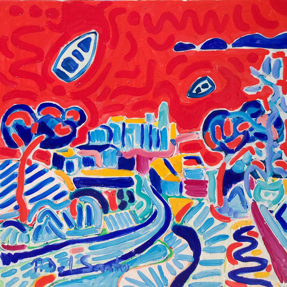 Del Santo Patrizio, il paese di Tellaro visto dal capolinea del bus